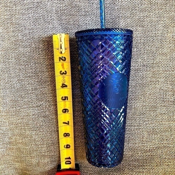 Starbucks Jeweled Diamond Blue Azure Holiday 2022 Ice Tumbler Venti Gift - Picture 14 of 14